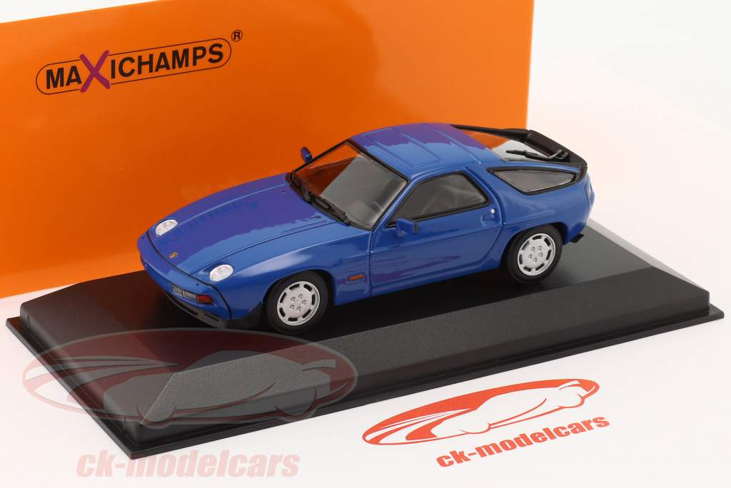 Minichamps 1:43 Porsche 928 S year 1979 blue 940068124 model car 