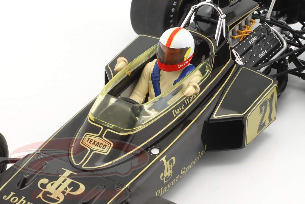 Dave Walker Lotus 72D #21 Espanha GP Fórmula 1 1972 1:18 MCG