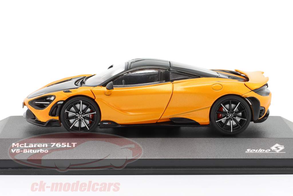 Solido 1:43 McLaren 765LT V8-Biturbo 建設年 2020 papaya spark 