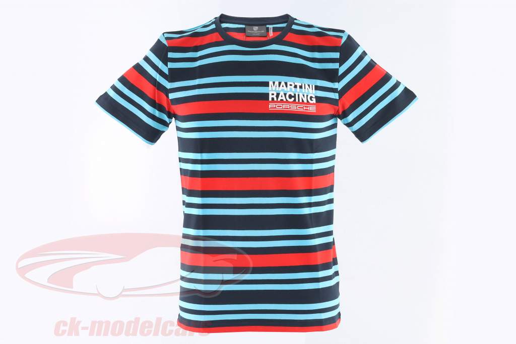 Porsche Martini Racing t-shirt strepen Uniseks