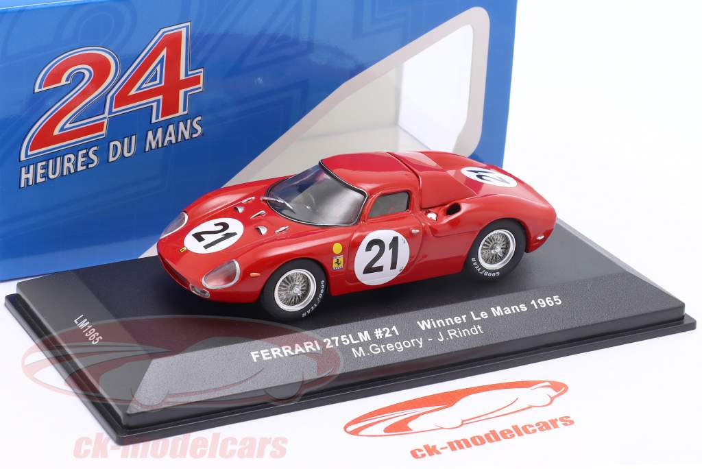 Ixo 1:43 Ferrari 250 LM #21 勝者 24h LeMans 1965 Rindt