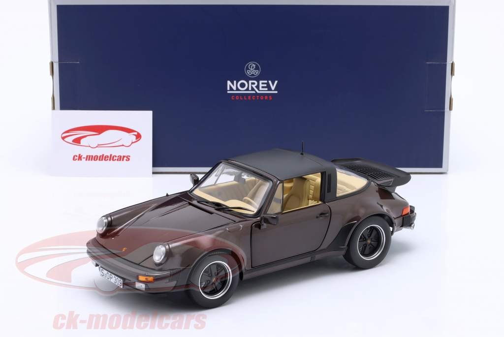 Porsche 911 (930) Turbo Targa 3.3 建設年 1987 茶色 メタリック 1:18 Norev