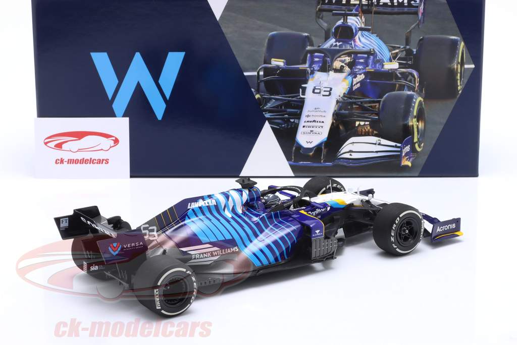G. Russell Williams FW43B #63 saoudien Saoudite GP formule 1 2021 1:18 Minichamps