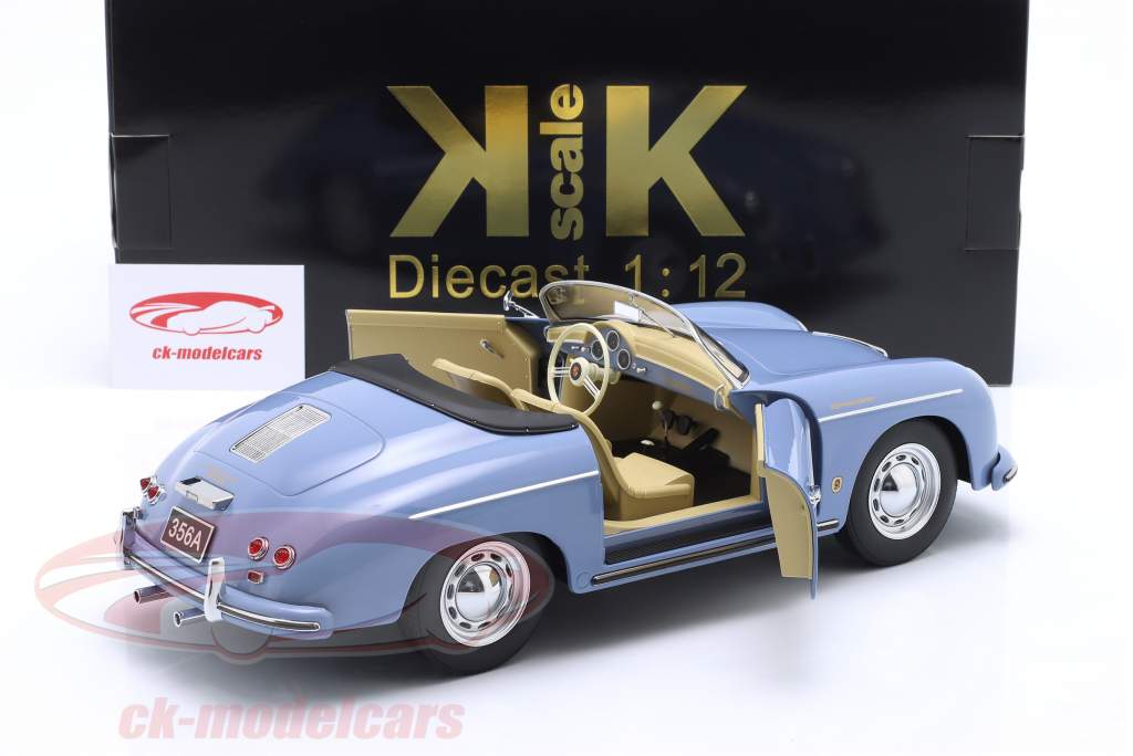 予約品＞ KK scale 1/12 Porsche 550A Spyder ブルー ダイキャスト製 ビックスケール ポルシェ - ミニカー