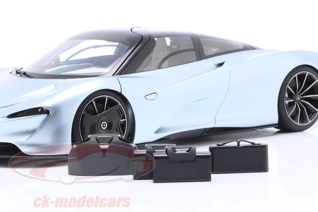 McLaren Speedtail Bouwjaar 2020 frozen blue 1:18 AUTOart