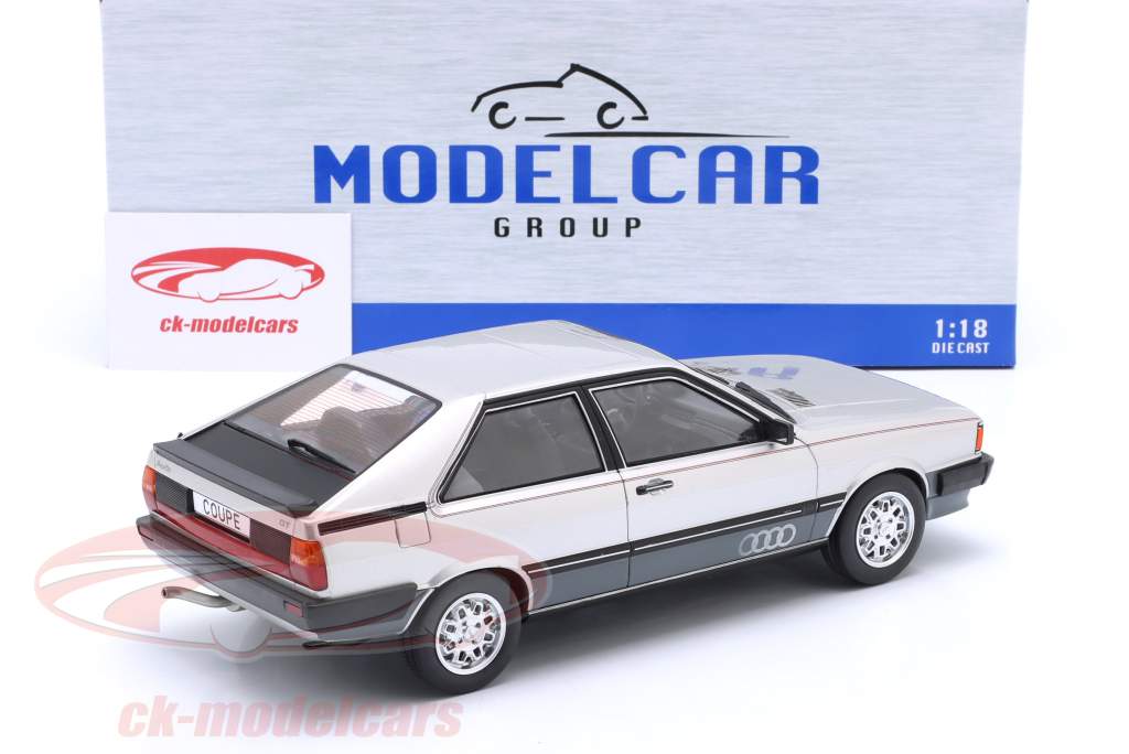 Modelcar Group 1:18 Audi Coupe GT Byggeår 1980 sølv MCG18314 model