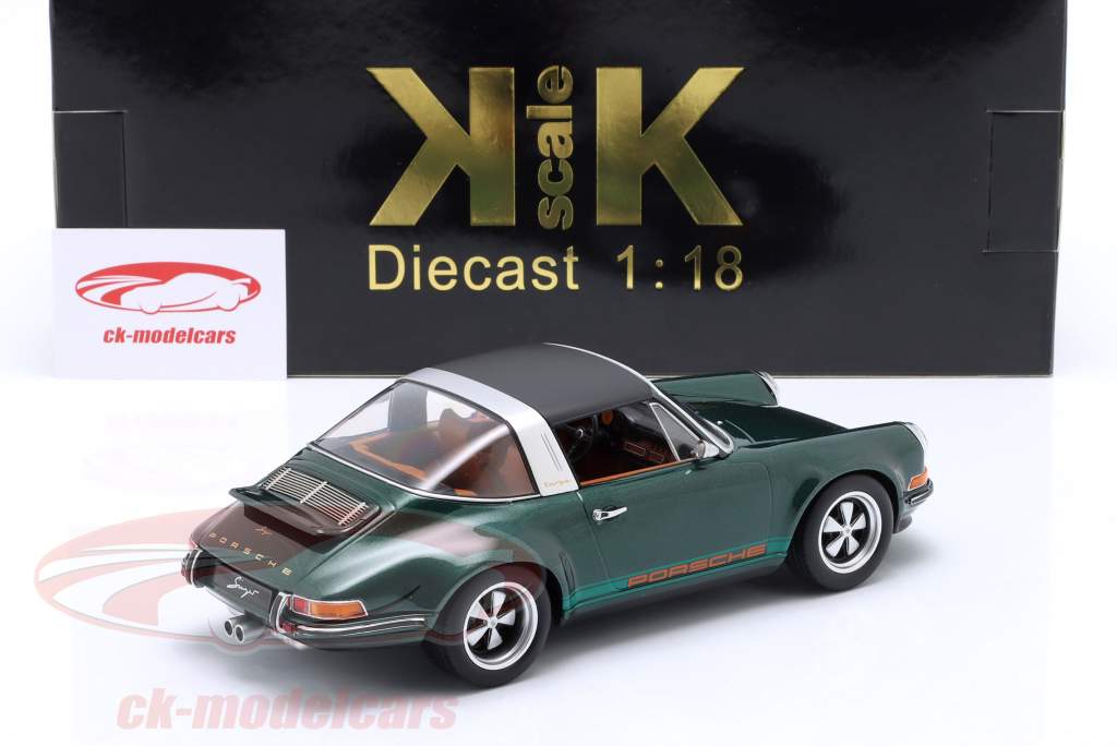KK-Scale 1:18 Porsche 911 Targa Singer Design dark green metallic 