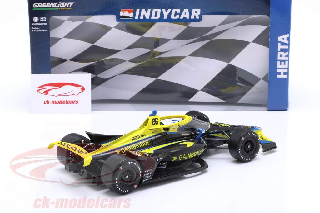 Colton Herta Honda #26 IndyCar Series 2023 1:18 Greenlight