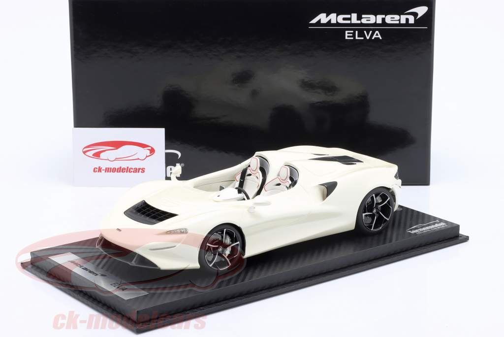 Tecnomodel 1:18 McLaren Elva year 2020 pearl white T18-EX09E model