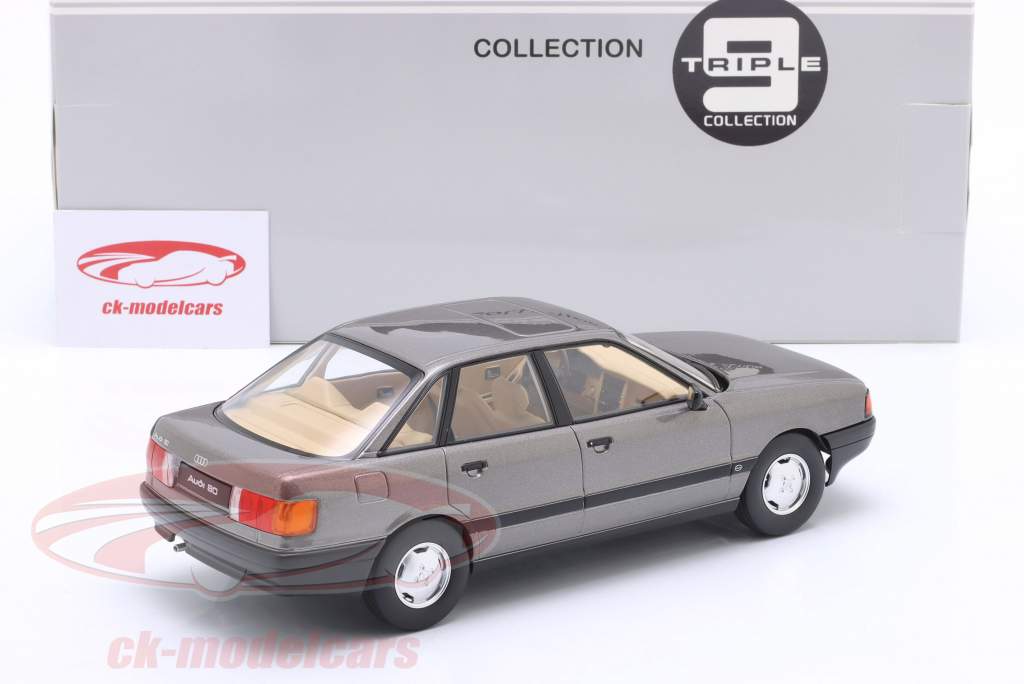 Audi 80 (B3) Année de construction 1989 sombre gris 1:18 Triple9