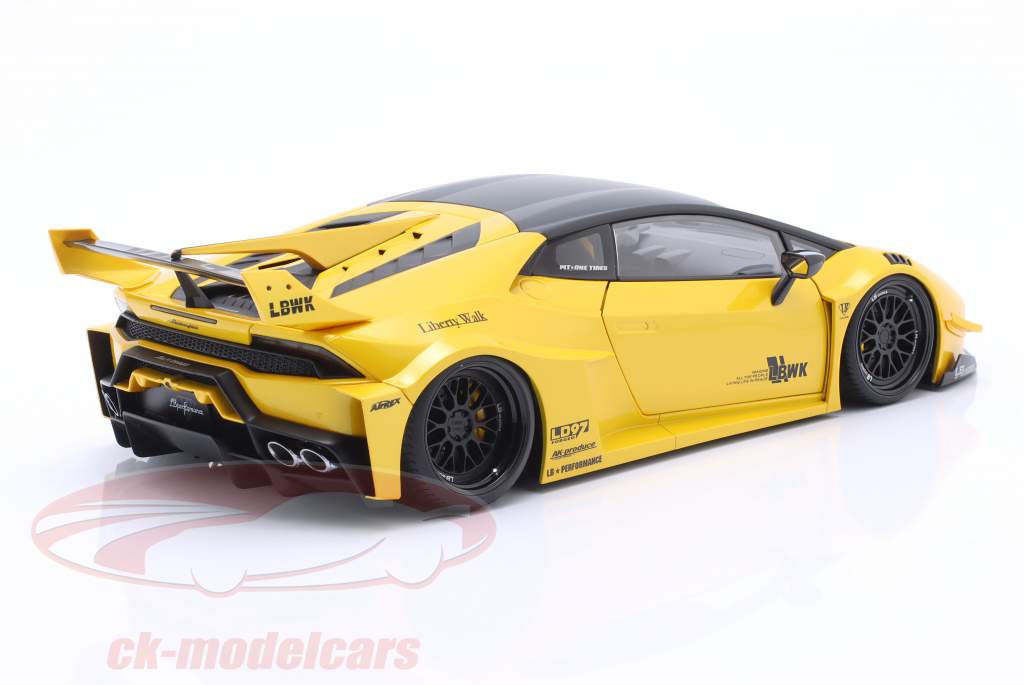 LB Silhouette Works Lamborghini Huracan GT 2019 geel metalen 1:18 AUTOart