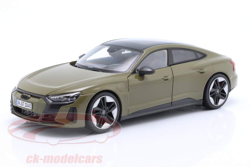 Audi RS e-tron GT ano de construção 2022 tactical verde 1:18 Bburago