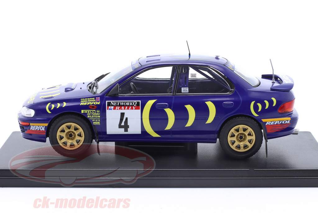 Subaru Impreza 555 #4 勝者 RAC Rallye 1995 McRae, Ringer 1:24 Altaya