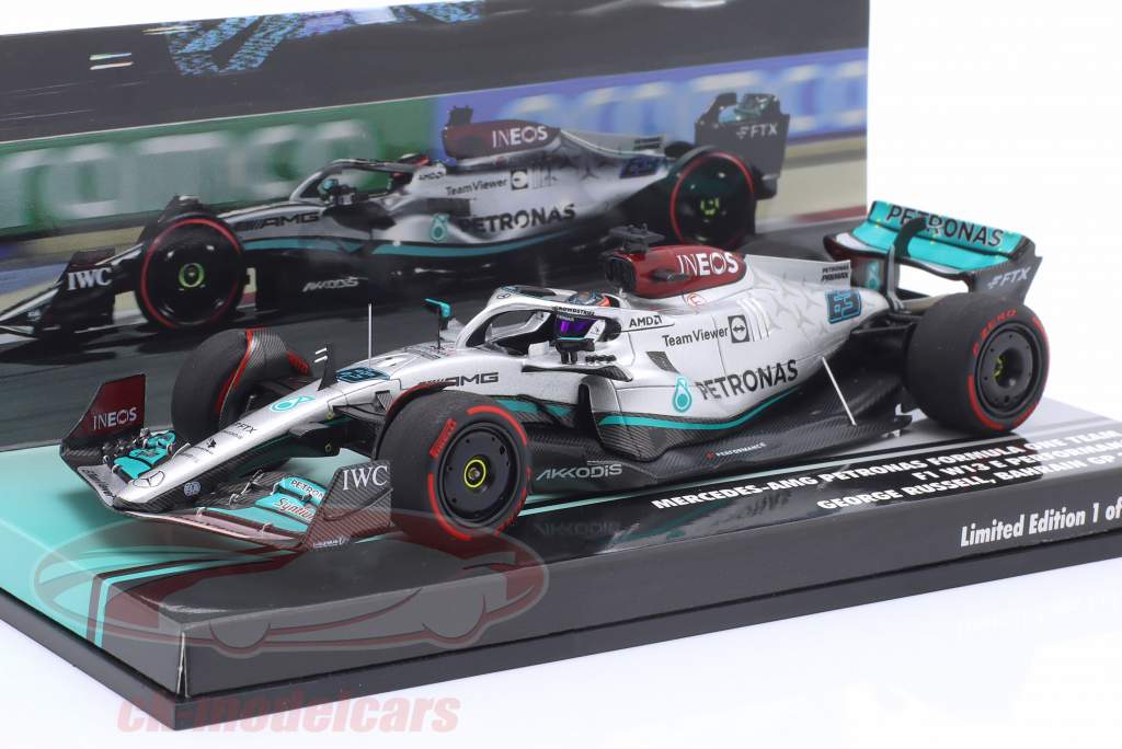 G. Russell Mercedes-AMG F1 W13 #63 4th Bahrain GP Formel 1 2022 1:43 Minichamps
