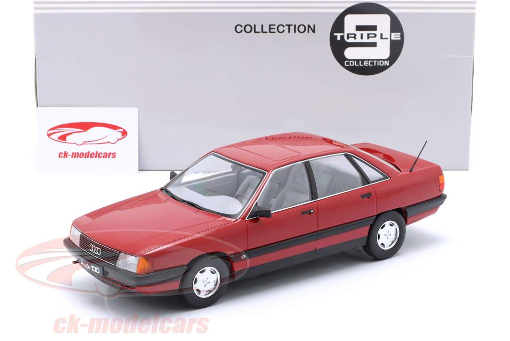 Audi 100 C3 Année de construction 1989 tornade rouge 1:18 Triple9
