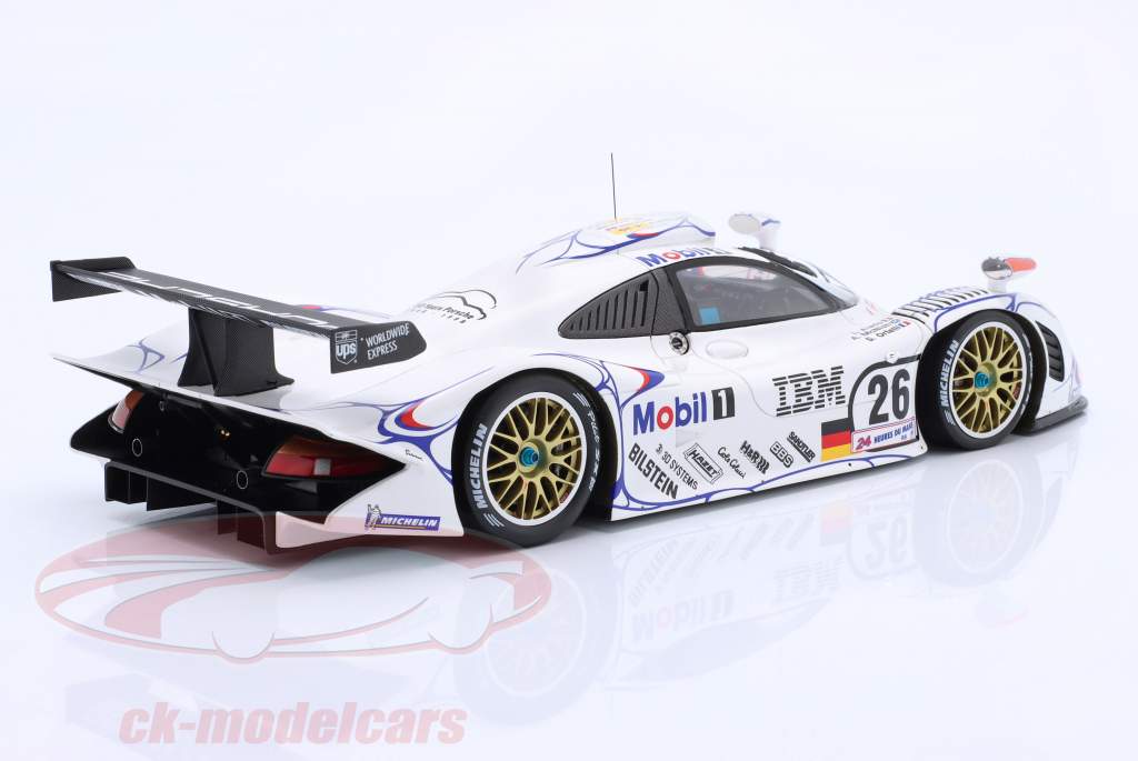 Porsche 911 GT1 #26 勝者 24h LeMans 1998 McNish, Aiello, Ortelli 1:18 Spark