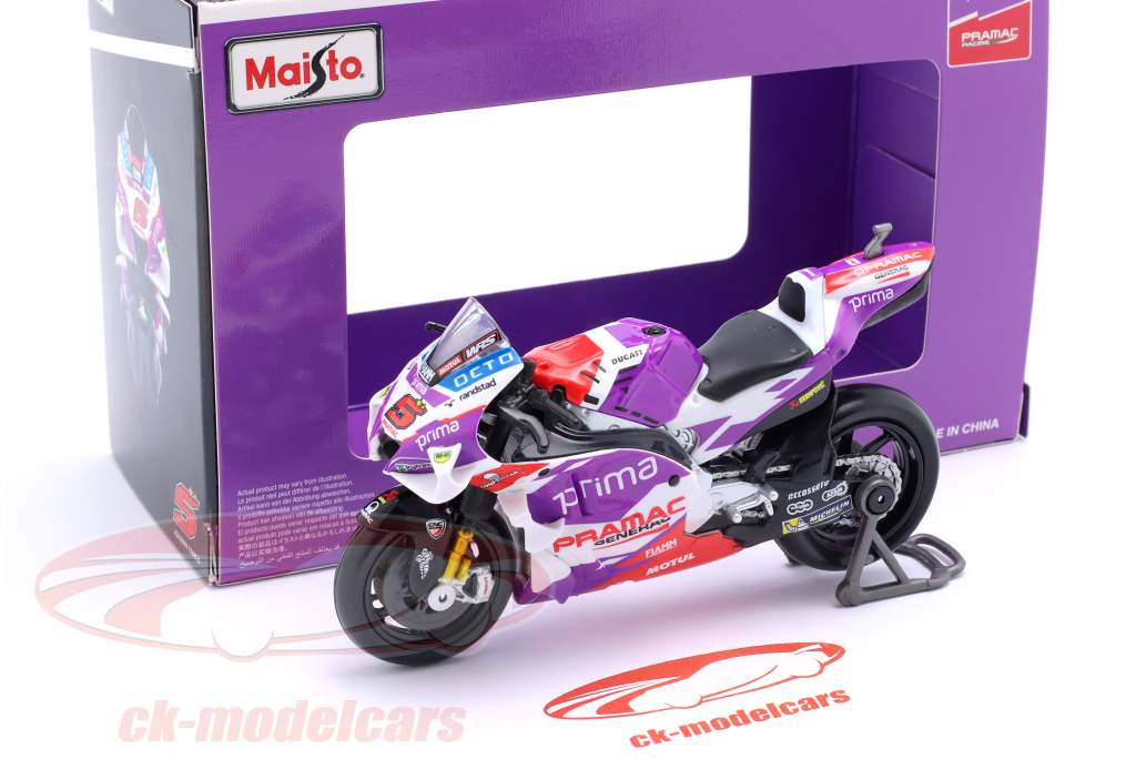 Ducati Desmosedici GP22 5 Johan Zarco Moto GP 2022 Maisto MAI36390Z -  Miniatures Autos Motos