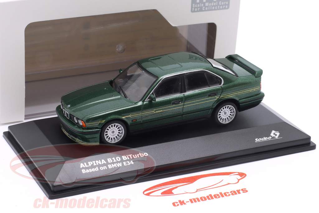 BMW Alpina B10 (E34) BiTurbo 緑 1:43 Solido