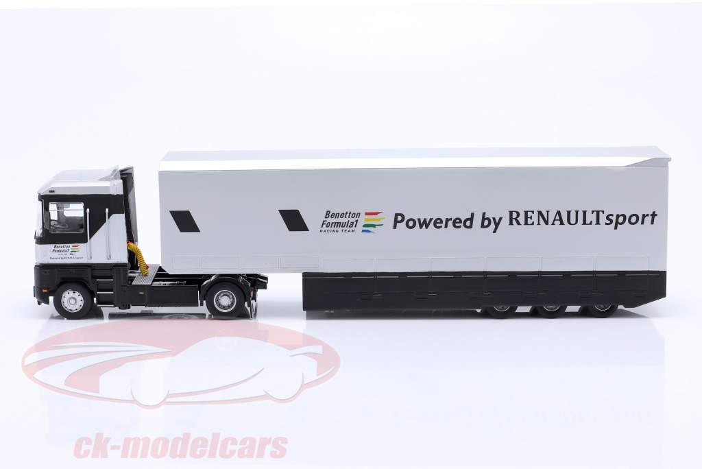 Renault TR350 Benetton Formule 1 équipe camionnettes argent 1:43 Ixo