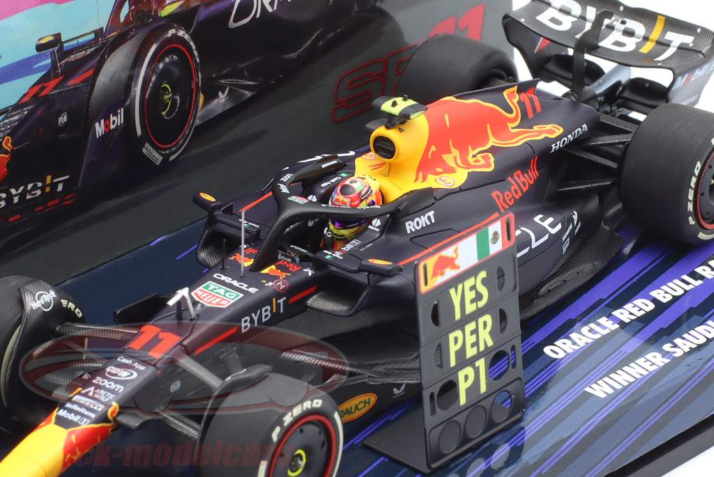 S. Perez Red Bull RB19 #11 winnaar Saoedi-Arabië GP formule 1 2023 1:43 Minichamps