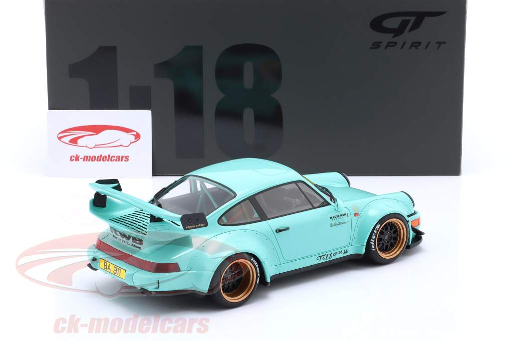 GT-SPIRIT 1:18 Porsche 911 (964) RWB 建設年 2015 ティファニー 青