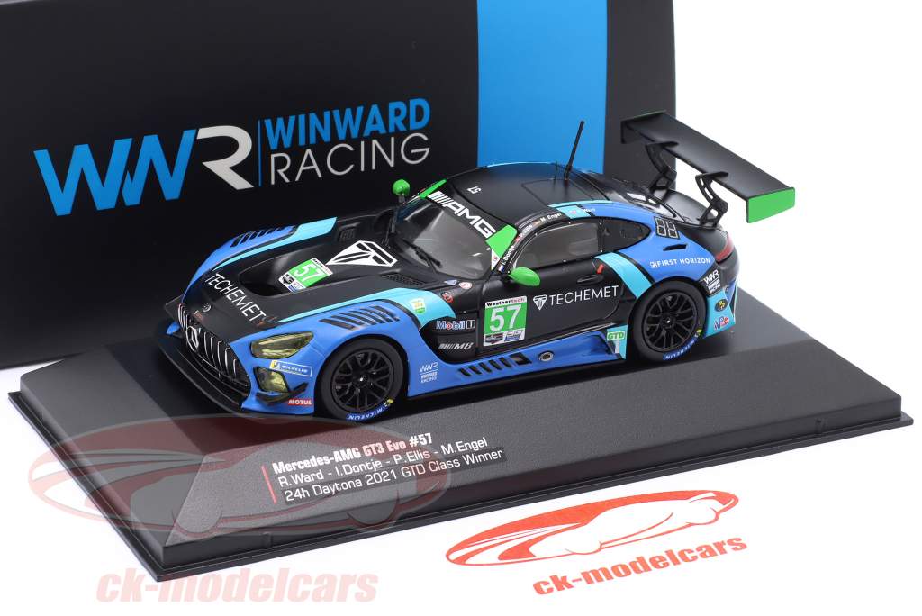 Mercedes-AMG GT3 #57 ganhador GTD-Klasse 24h Daytona 2021 Winward Racing 1:43 Ixo