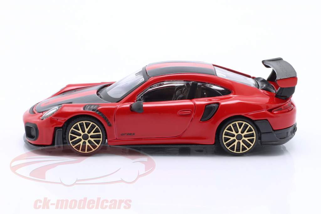 Porsche 911 GT2 RS Ano de construção 2018 vermelho / preto 1:43 Bburago