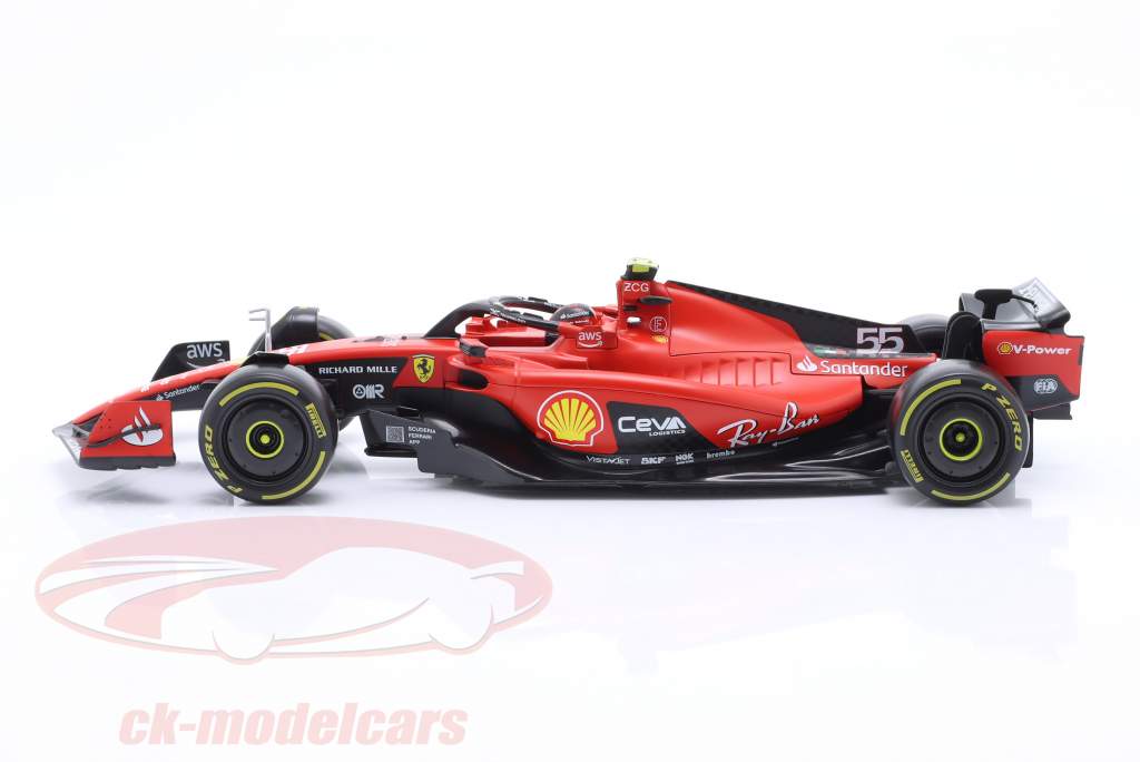 Carlos Sainz Jr. Ferrari SF-23 #55 Formula 1 2023 1:18 Bburago