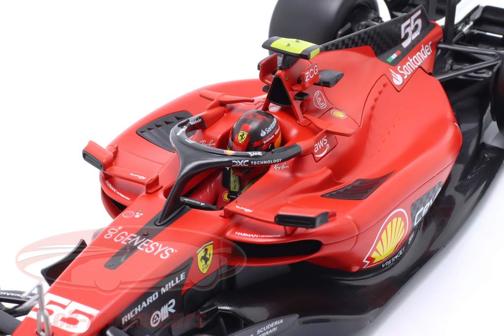 Carlos Sainz Jr. Ferrari SF-23 #55 Fórmula 1 2023 1:18 Bburago