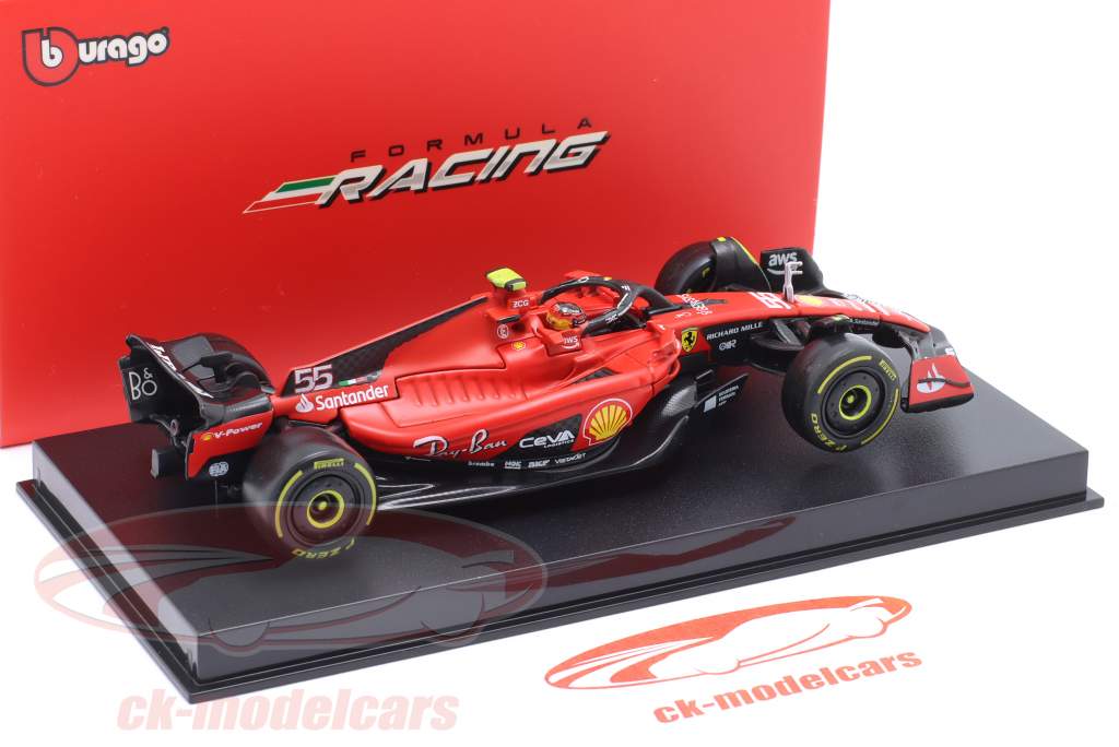 Carlos Sainz Jr. Ferrari SF-23 #55 Fórmula 1 2023 1:43 Bburago