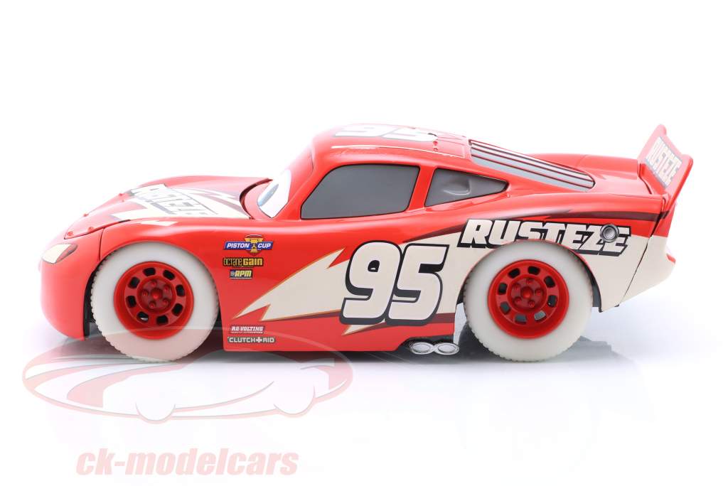 Lightning McQueen Glow Racers #95 Disney Film Cars rosso / bianco 1:24 Jada Toys