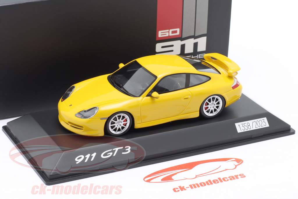 Porsche 911 (996) GT3 シグナルイエロー 1:43 Minichamps