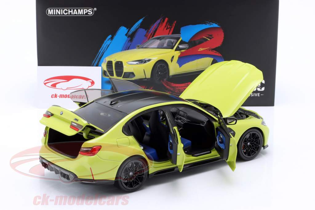 Minichamps 1:18 BMW M3 (G80) Competition year 2020 yellow metallic 