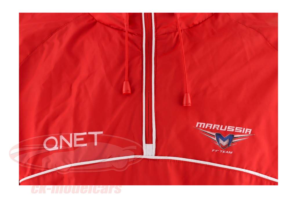 Bianchi / Chilton Marussia Team raincoat Formula 1 2013 red / white Size L