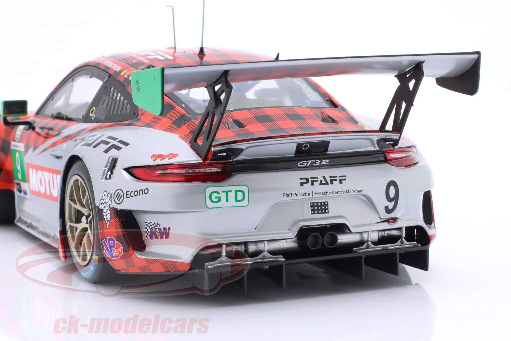 Porsche 911 GT3 R #9 winnaar GTD 12h Sebring 2021 Pfaff Motorsports 1:18 Ixo