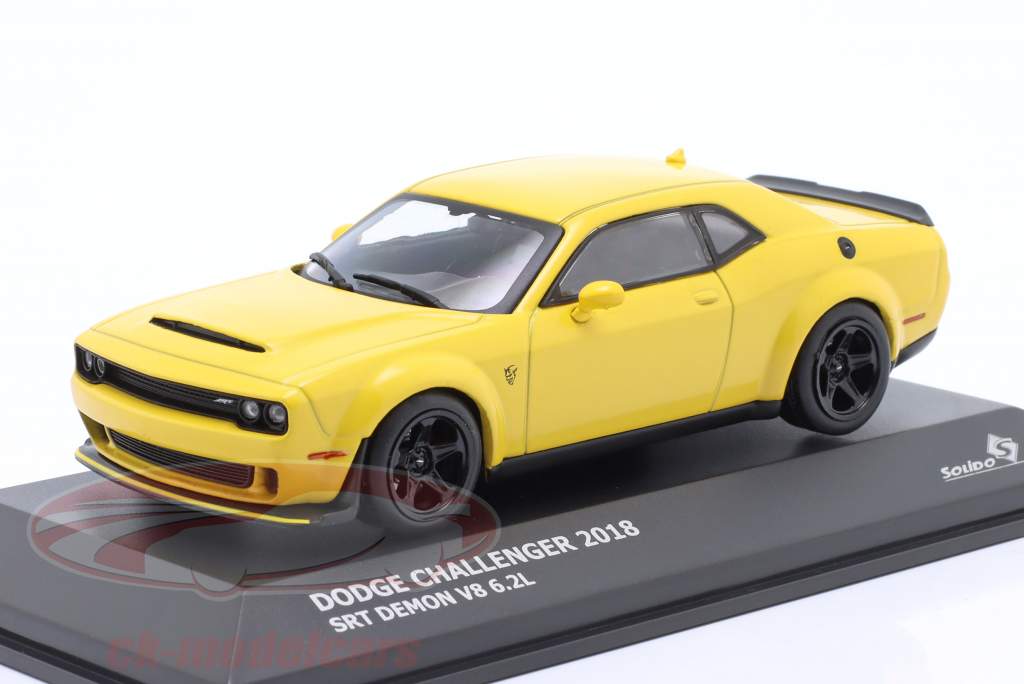 Dodge Challenger SRT Demon V8 6.2L Ano de construção 2018 amarelo 1:43 Solido