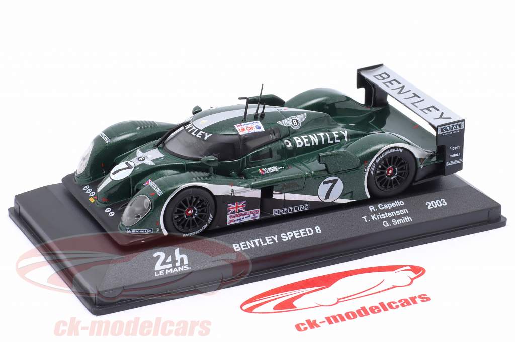 Bentley Speed 8 #7 vincitore 24h LeMans 2003 Kristensen, Capello, Smith 1:43 Altaya