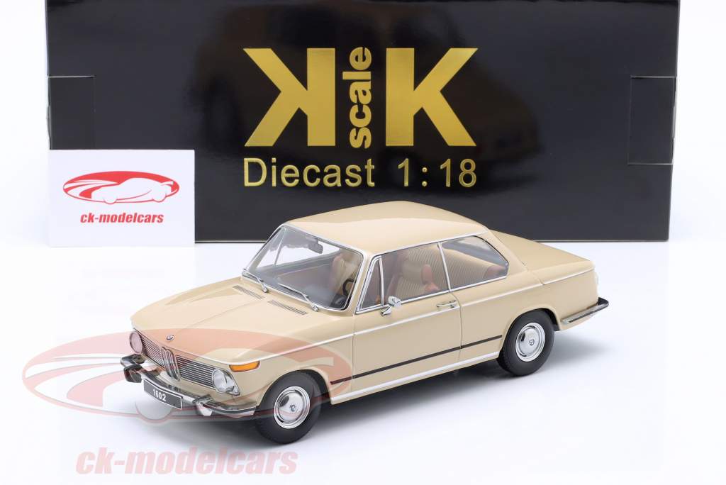 BMW 1602 Serie 1 Baujahr 1971 beige 1:18 KK-Scale