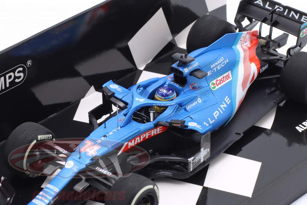 Fernando Alonso Alpine A521 #14 3e Katar GP formule 1 2021 1:43 Minichamps