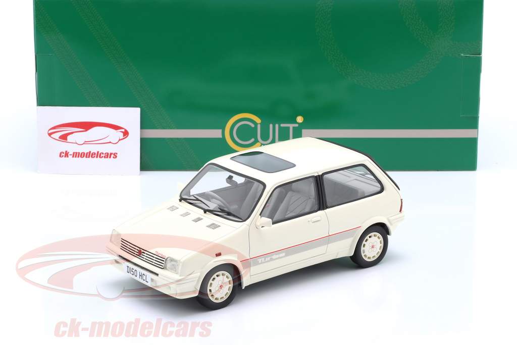 MG Metro Turbo Byggeår 1986-1990 hvid 1:18 Cult Scale