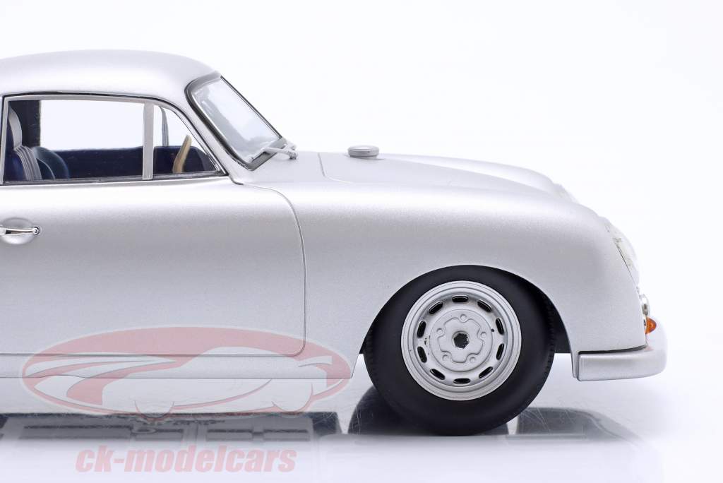Porsche 356 SL Plain Body Version 1951 sølv 1:18 WERK83