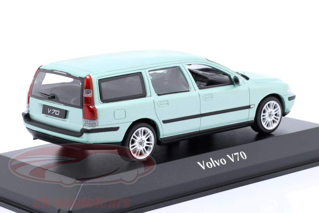 Volvo V70 Break Año de construcción 2000 verde claro 1:43 Minichamps