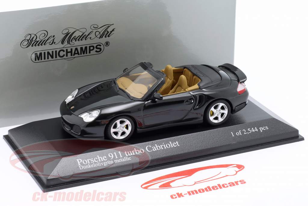 Minichamps 1:43 Porsche (996) Turbo convertible year 2003 dark 