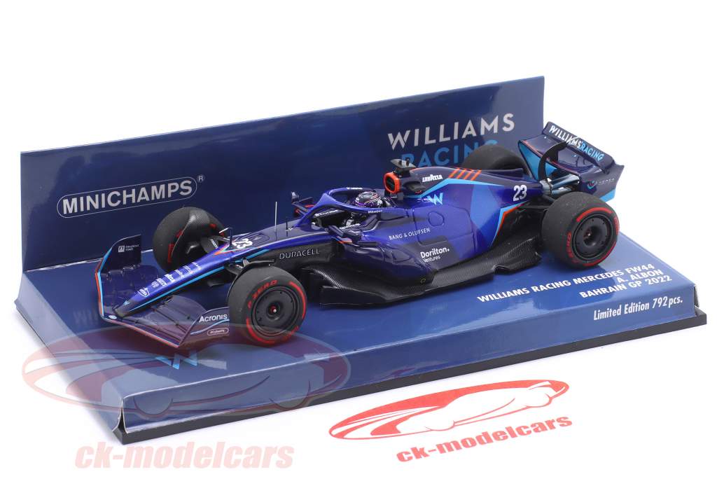 Alexander Albon Williams FW44 #23 Bahrein GP formule 1 2022 1:43 Minichamps