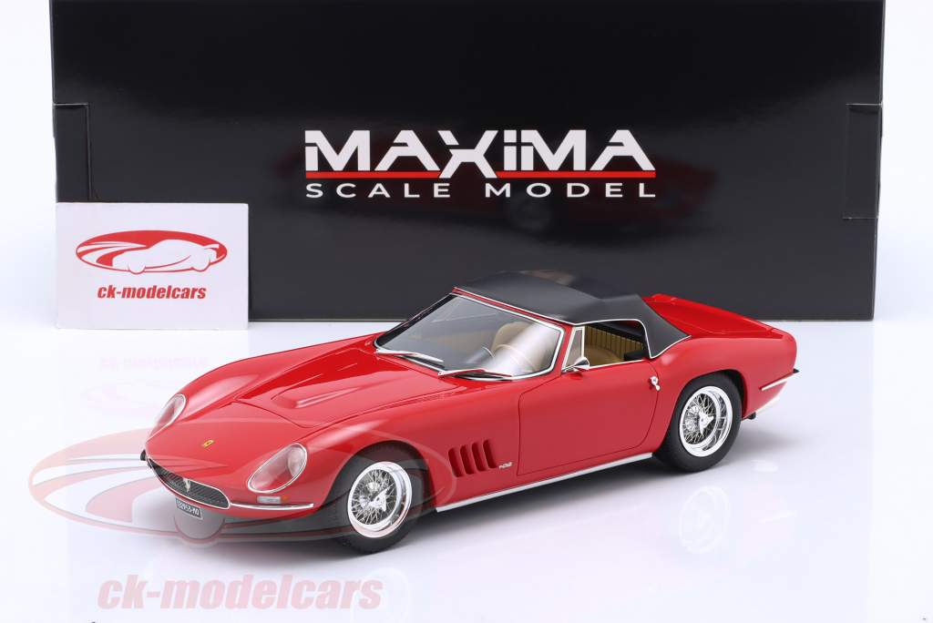 Ferrari 250 GT Nembo Spider ソフトトップ 建設年 1965 赤 1:18 MAXIMA