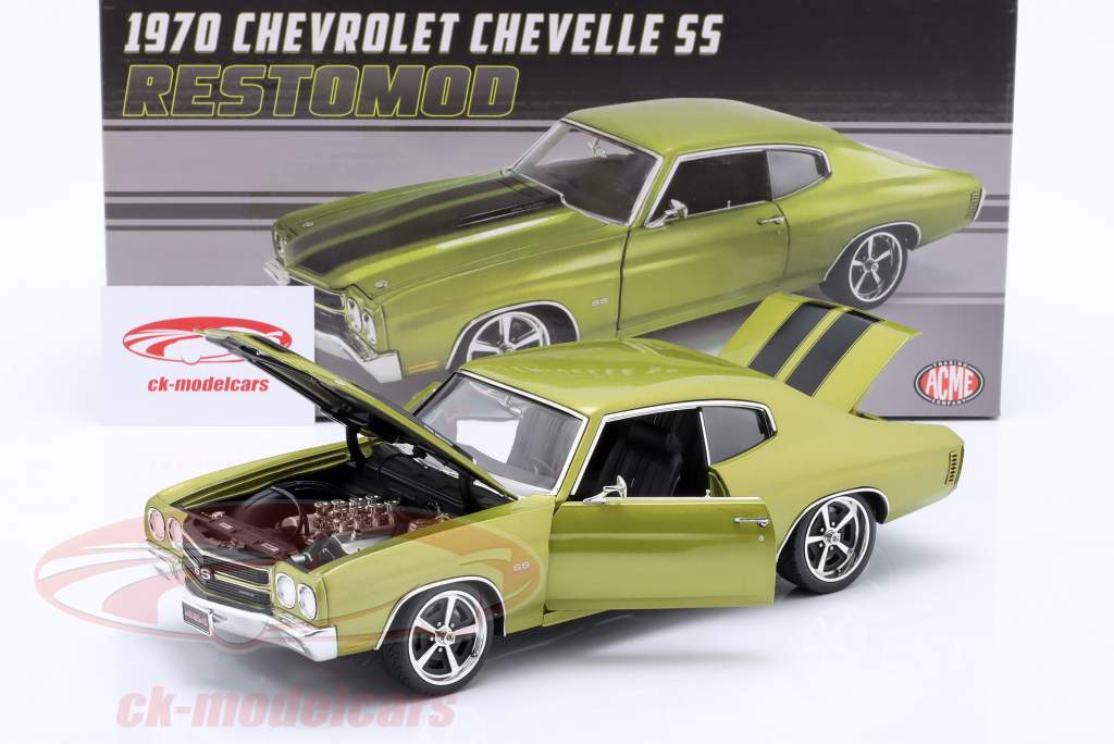 Chevrolet Chevelle SS Restomod 1970 grün / schwarz 1:18 GMP