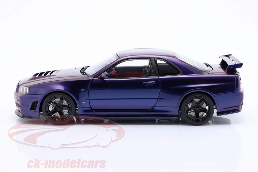 Nissan Skyline GT-R (R34) Nismo Z-tune 2005 purple metallic 1:18 AUTOart