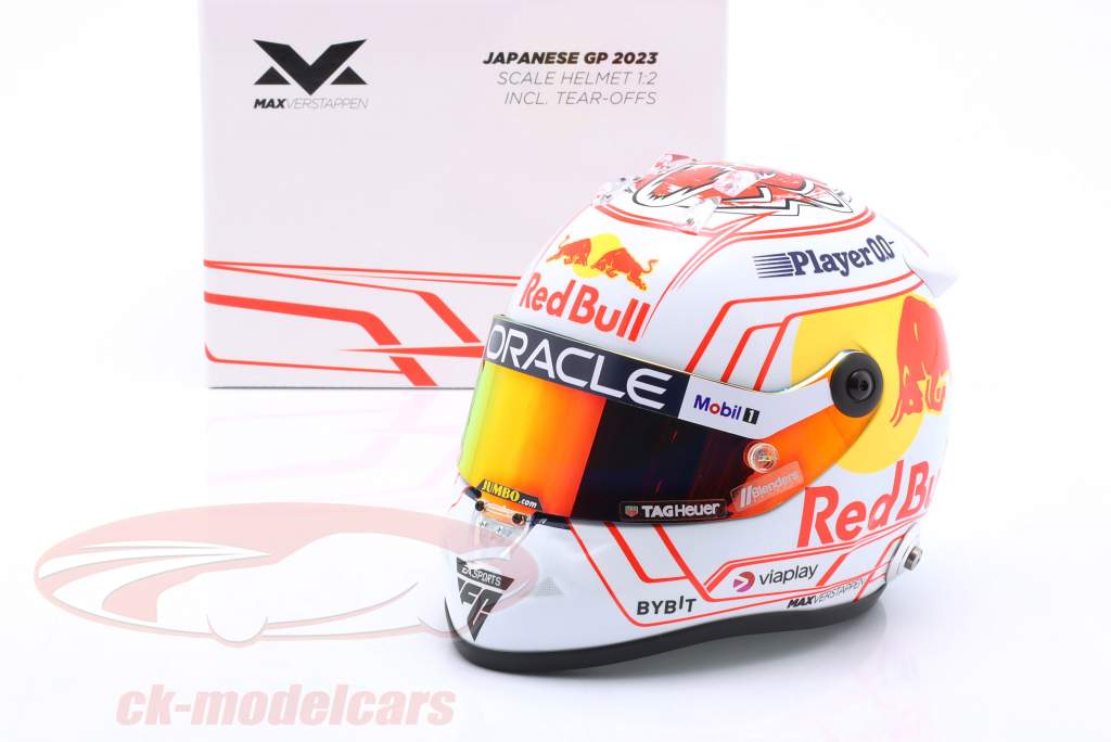 Max Verstappen Red Bull Racing #1 勝者 日本 GP 式 1 世界チャンピオン 2023 ヘルメット 1:2 Schuberth