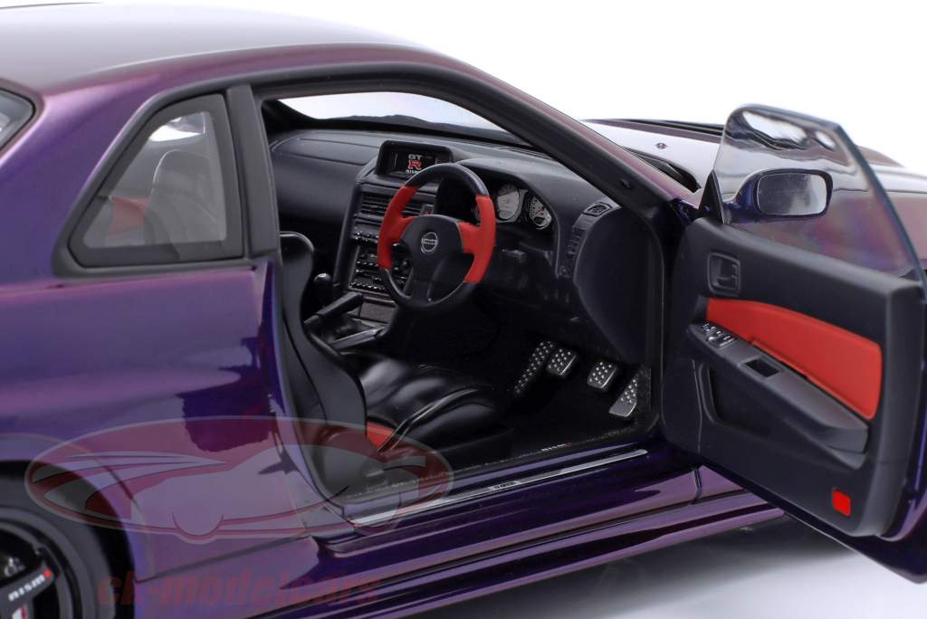 Nissan Skyline GT-R (R34) Nismo Z-tune 2005 purple metallic 1:18 AUTOart
