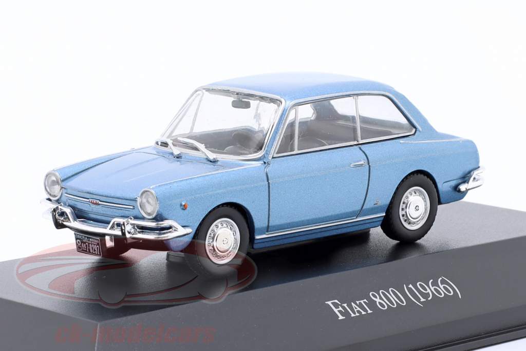 Fiat 800 Año de construcción 1966 azul 1:43 Altaya